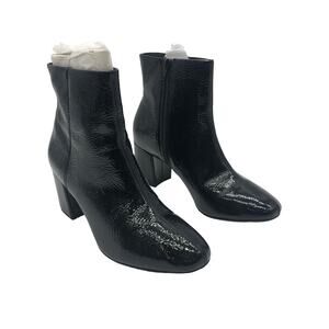 Clarks Womens Chantelle Stone Zipper Ankle Boots Black Size 9 M